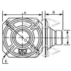 ���������������� ( �������) YD131-05 (129*h48*����.����.57mm) 4 Om 15W ���., (15���-6�)