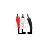 ���� 2*RCA ������� - 3,5 �� ������ ������ (�����) OD:2,6�5,2 �� 5,0 �.