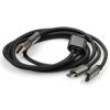 ���� 2.0 USB A MALE- micro USB 5P+Apple Lightning(iPhone/iPad/iPod) 1,0�  OD:3.5 �� �����/������