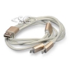 ���� 2.0 USB A MALE- micro USB 5P+Apple Lightning(iPhone/iPad/iPod)1,5�OD:3.8�� 1,5-2,4A �����/�����